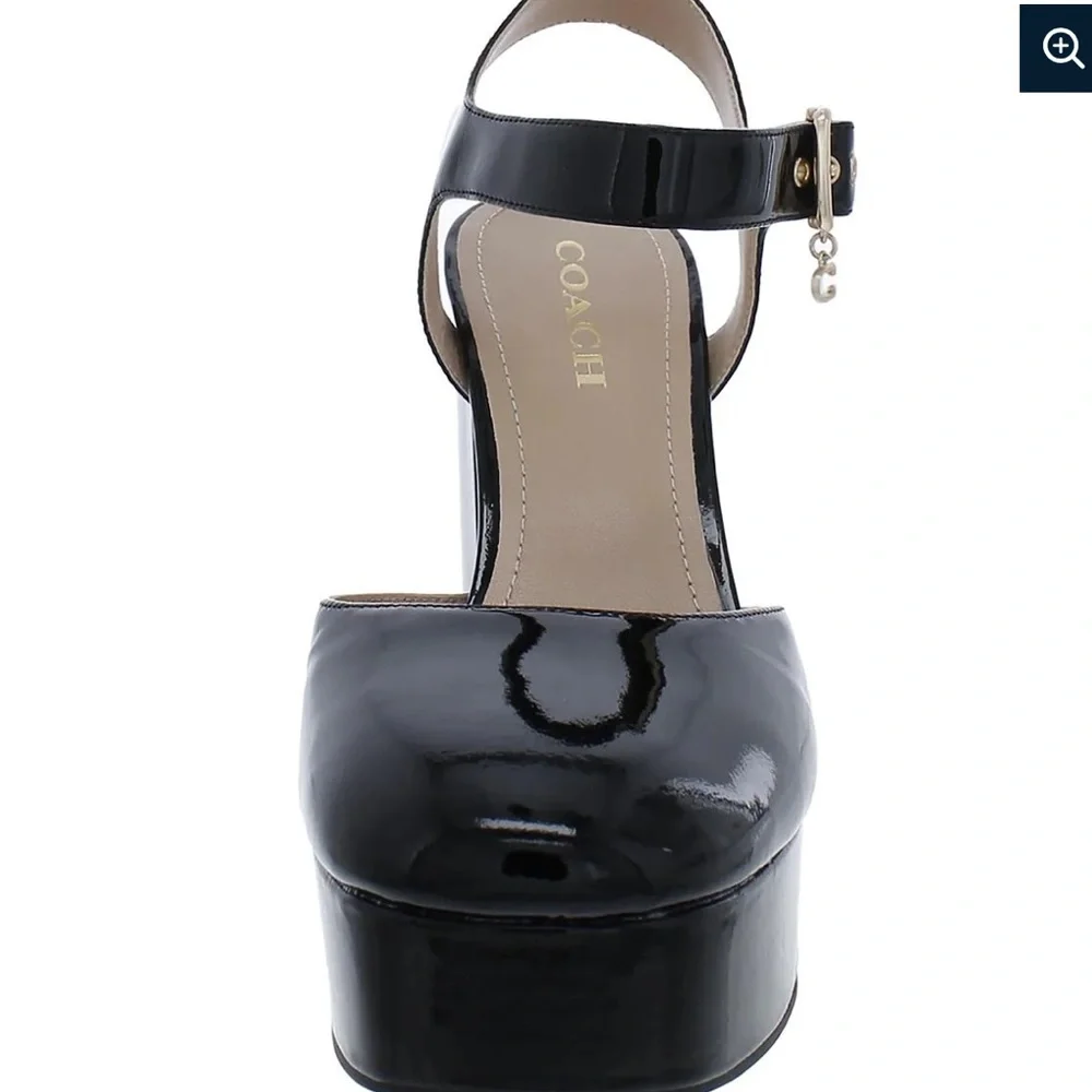 COACH ISABELLA PATENT WOMENS PATENT LEATHER PLATFORM PUMPS SIZE 11 - Picture 4 of 5